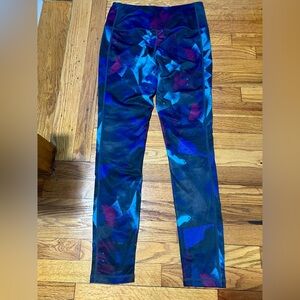 Reebok Blue Joggers with Abstract Pattern